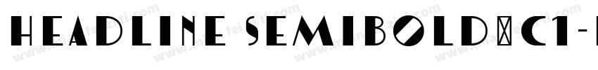 Headline SemiBold猫C1字体转换